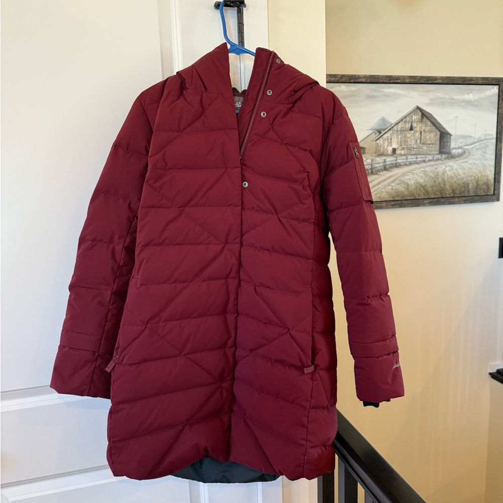Eddie Bauer Women's Deep Red Puffer Jacket